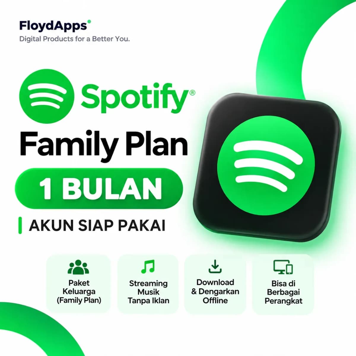SPOTIFY PREMIUM 1 BULAN PRIVATE 1