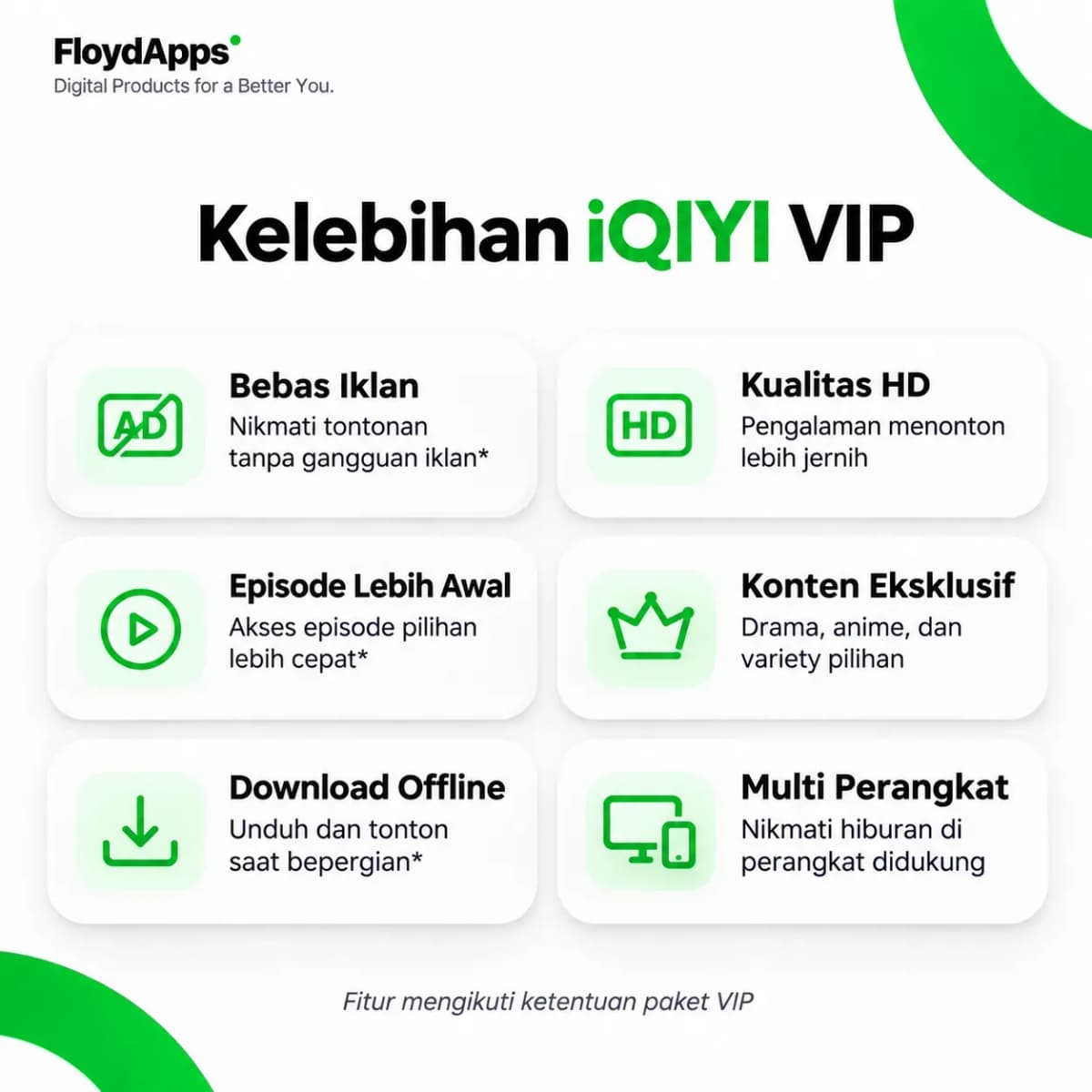 IQIYI VIP PREMIUM 1 BULAN PRIVATE 2