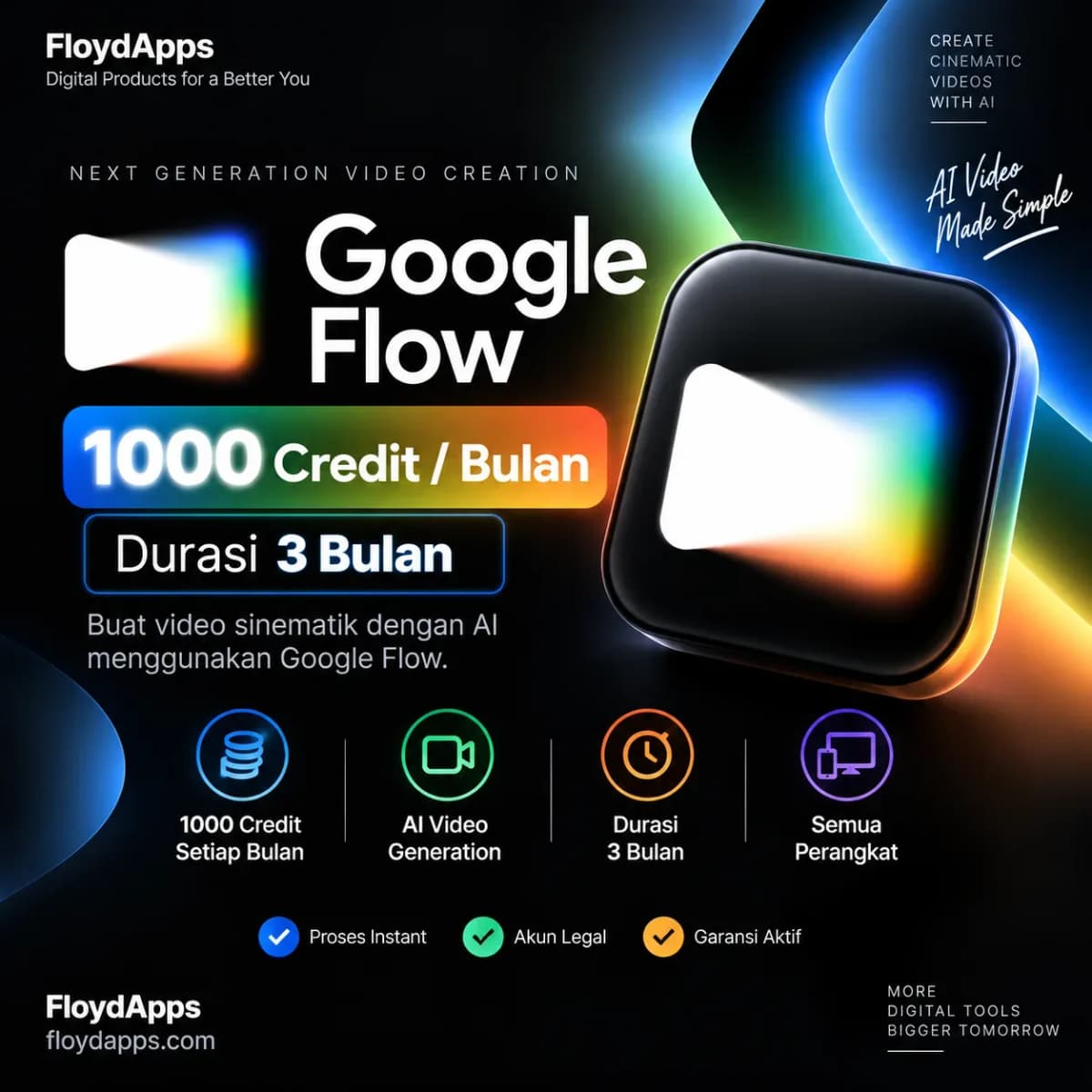 AI GOOGLE FLOW PRO PRIVATE 1