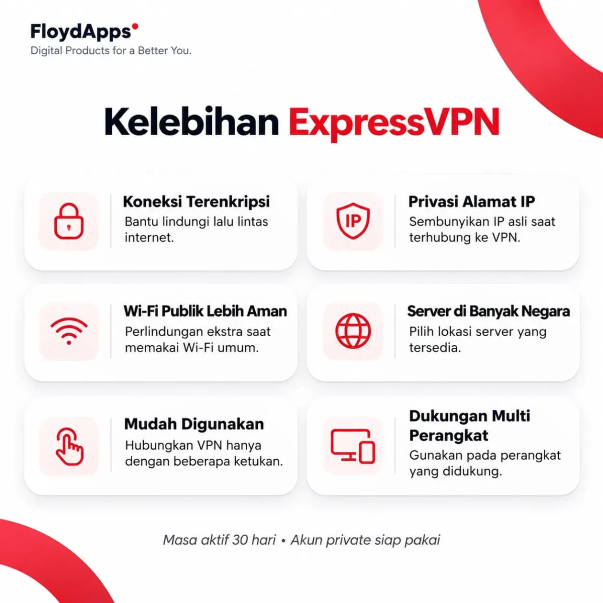 VPN EXPRESS PRIVATE 1 BULAN 2