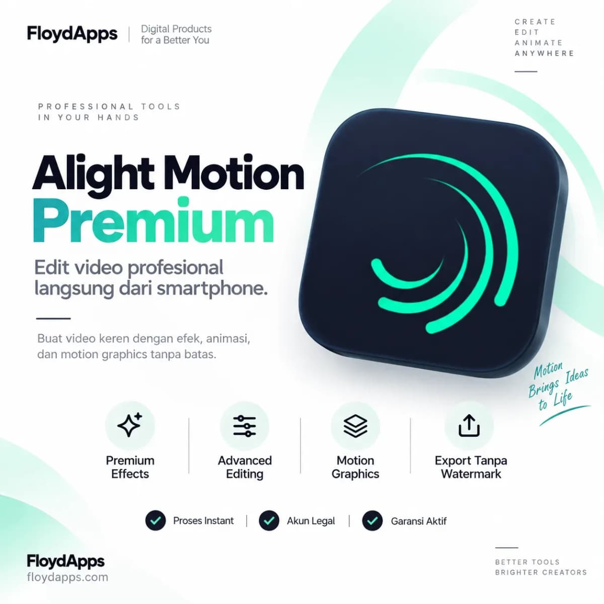ALIGHTMOTION PREMIUM 1 TAHUN PRIVATE
