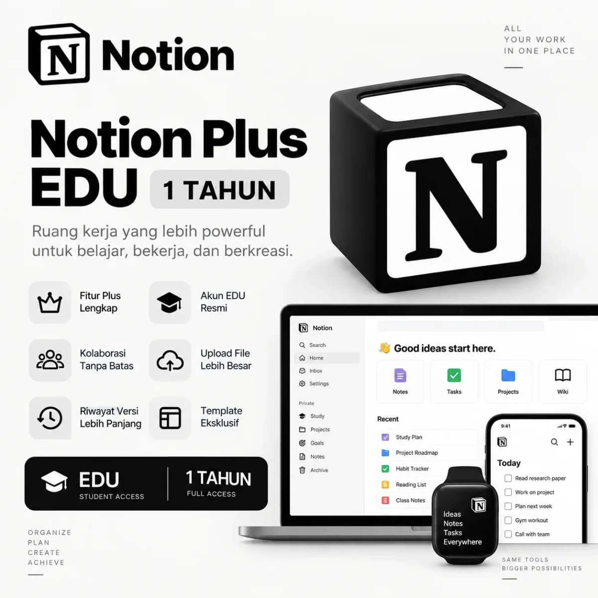 NOTION PLUS EDU 1 TAHUN